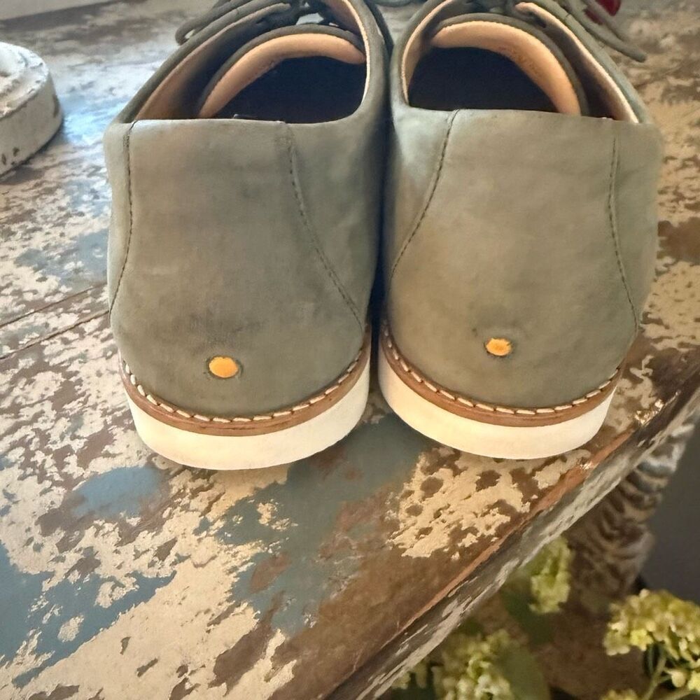 Samuel Hubbard W1101 Sage Green Nubuck Oxford Shoes Size 9.5 Academia, Preppy - Picture 6 of 16